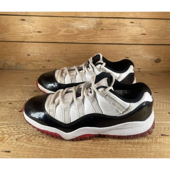 Nike Jordan 11 Retro Low PS 'Concord Bred'  505835-160  Kids Size 13C - Picture 6 of 11